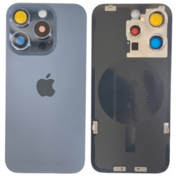 Tapa Trasera Iphone 15 PRO AZUL TITANIO