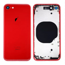 Carcasa trasera y volumen de energa flexible, malla antipolvo iPhone 8G Roja