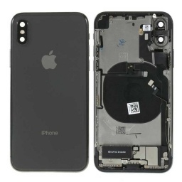 Carcasa trasera y volumen de energa flexible, malla antipolvo iPhone X Negro