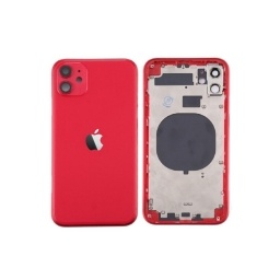 Carcasa trasera y volumen de energa flexible, malla antipolvo iPhone 11 Roja