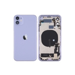 Carcasa trasera y volumen de energa flexible, malla antipolvo iPhone 11 Purpura