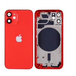 Carcasa trasera y volumen de energa flexible, malla antipolvo iPhone 12 MINI Rojo