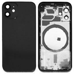 Carcasa trasera y volumen de energa flexible, malla antipolvo iPhone 12 MINI Negro