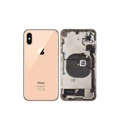 Carcasa trasera y volumen de energa flexible, malla antipolvo iPhone XS MAX Dorada