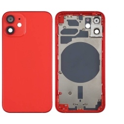 Carcasa trasera y volumen de energa flexible, malla antipolvo iPhone 12 Roja