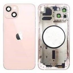 Carcasa trasera y volumen de energa flexible, malla antipolvo iPhone 13 Rosa