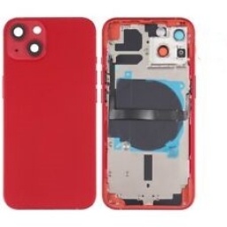 Carcasa trasera y volumen de energa flexible, malla antipolvo iPhone 13 Roja